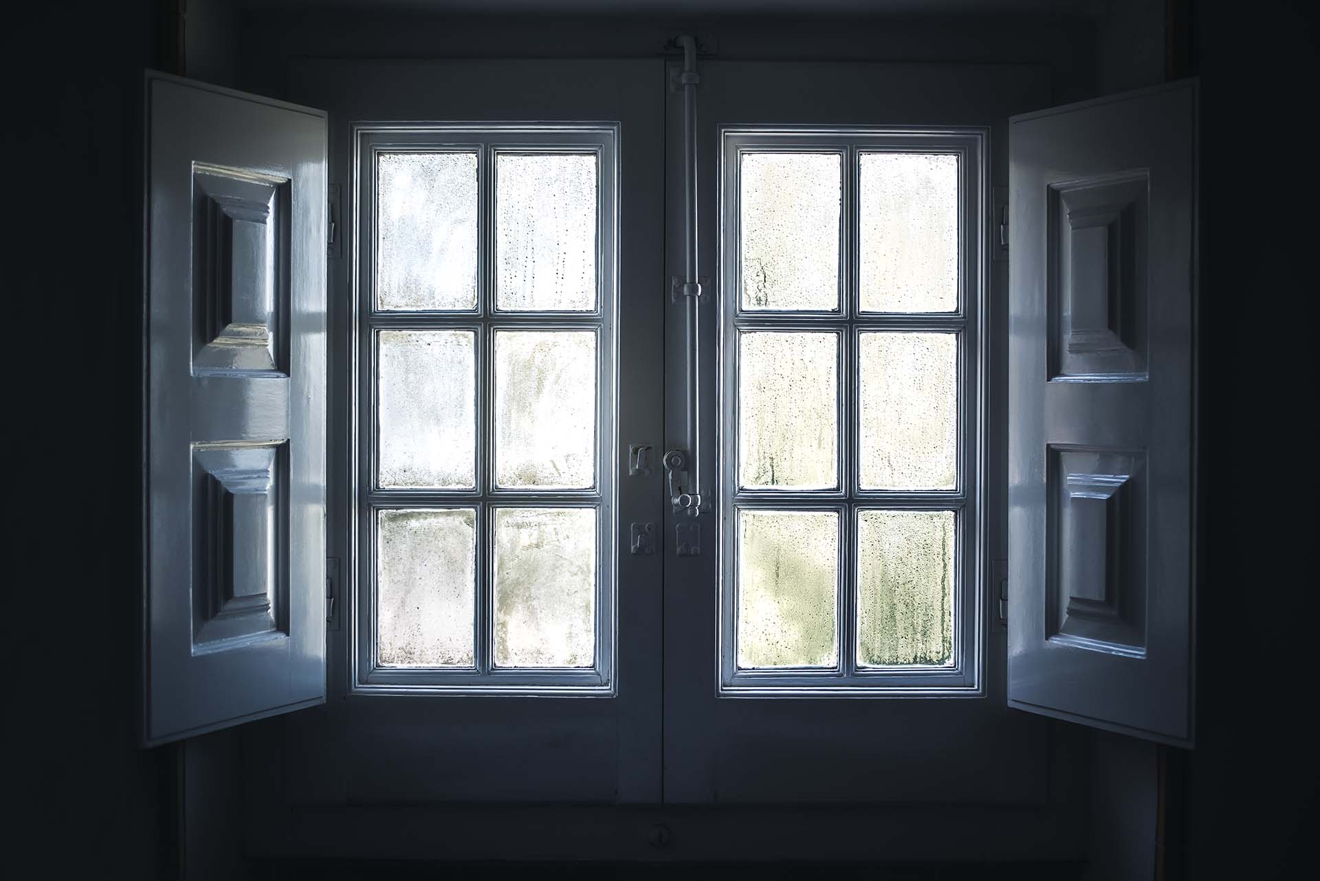 Cute vintage wood windows